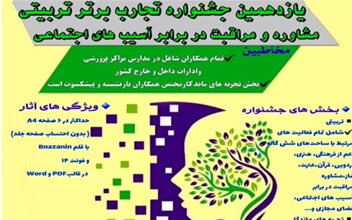 یازدهمین جشنواره تجارب برتر تربیتی شروع شد