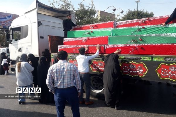 تشییع پیکر یکصدو یازده شهید تفحص شده در اهواز