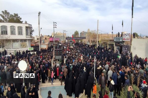 مراسم تشییع و خاکسپاری پیکر شهید والامقام حسین نوروزی ابوزیدآبادی