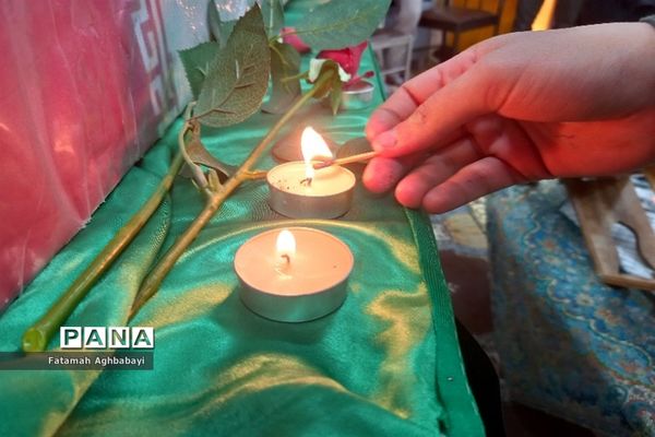 تشییع پیکر شهید گمنام در دبیرستان مرضیه