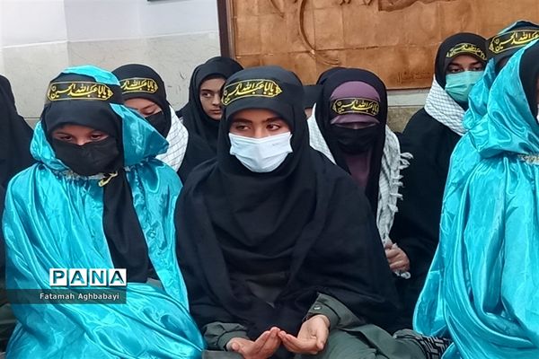 تشییع پیکر شهید گمنام در دبیرستان مرضیه