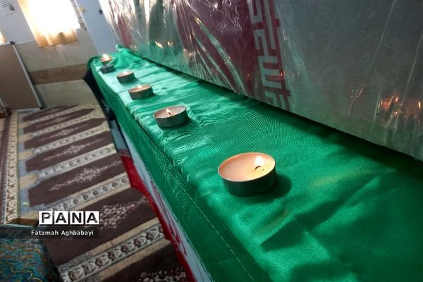 تشییع پیکر شهید گمنام در دبیرستان مرضیه