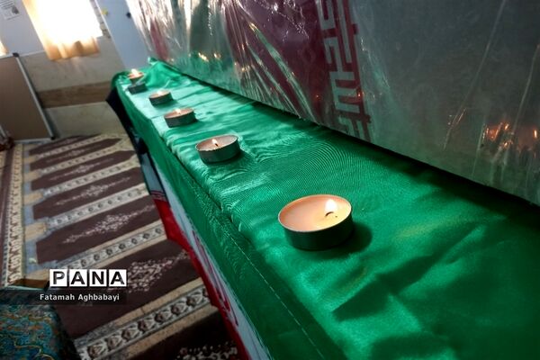 تشییع پیکر شهید گمنام در دبیرستان مرضیه