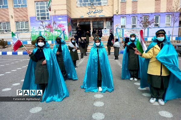 تشییع پیکر شهید گمنام در دبیرستان مرضیه