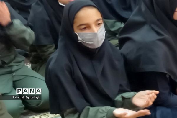 تشییع پیکر شهید گمنام در دبیرستان مرضیه