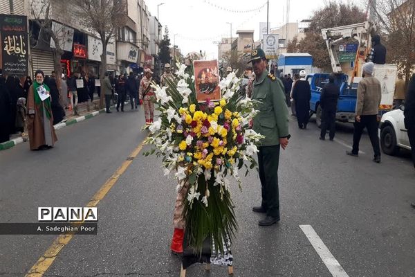 مراسم تشییع پیکر طلبه شهید حسن مختارزاده در قم