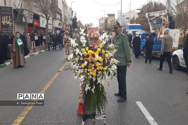 مراسم تشییع پیکر طلبه شهید حسن مختارزاده در قم