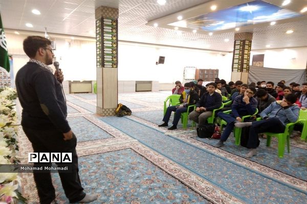 اردوی مرحله اول درس آمادگی دفاعی در دبیرستان متوسطه دوم امام حسین (ع) کاشمر