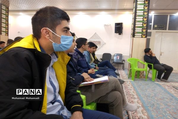 اردوی مرحله اول درس آمادگی دفاعی در دبیرستان متوسطه دوم امام حسین (ع) کاشمر