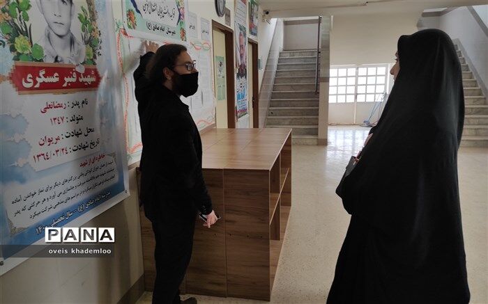 بازدید معاون پرورشی آموزش و پرورش گلوگاه از دبیرستان امام صادق