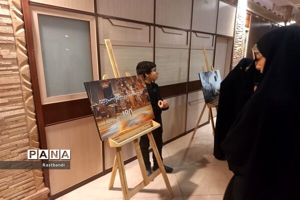 اجرای تابلو مصور مهدوی توسط گروه فرهنگی مذهبی یاوران آفتاب
