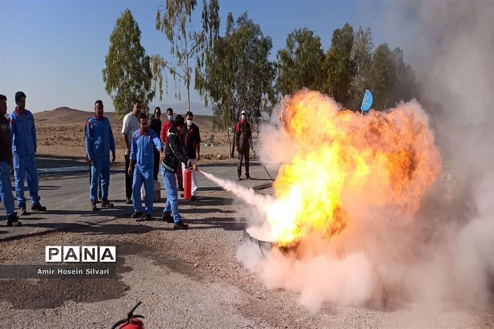 آموزش اطفا حریق در شهرستان جهرم