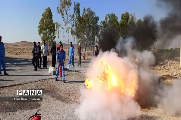 آموزش اطفا حریق در شهرستان جهرم