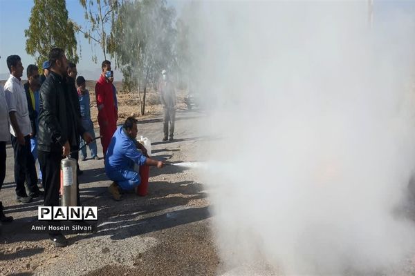 آموزش اطفا حریق در شهرستان جهرم