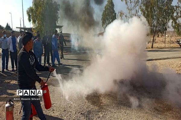 آموزش اطفا حریق در شهرستان جهرم