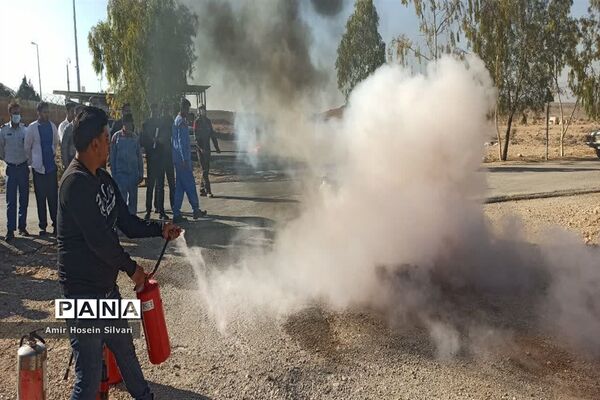 آموزش اطفا حریق در شهرستان جهرم