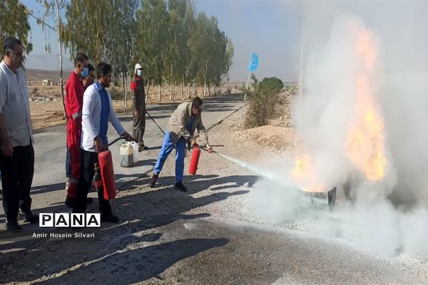 آموزش اطفا حریق در شهرستان جهرم