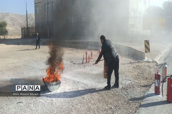 آموزش اطفا حریق در شهرستان جهرم