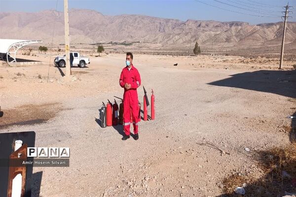 آموزش اطفا حریق در شهرستان جهرم