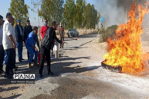 آموزش اطفا حریق در شهرستان جهرم