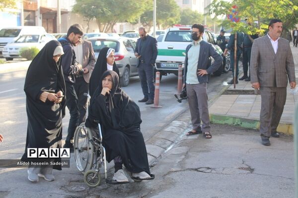 تشییع سه شهید گمنام در فرودگاه بوشهر