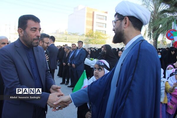 تشییع سه شهید گمنام در فرودگاه بوشهر