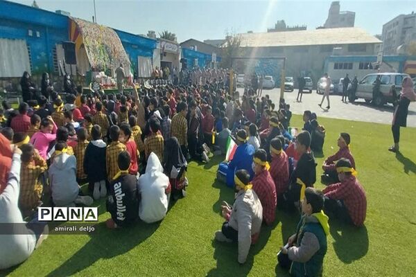 تشییع شهید گمنام در مدارس ناحیه 3 شیراز