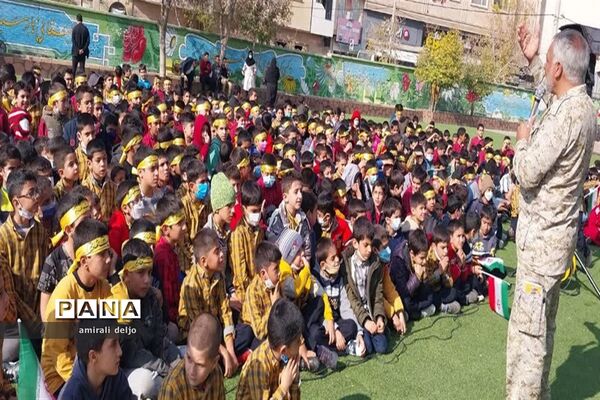 تشییع شهید گمنام در مدارس ناحیه 3 شیراز