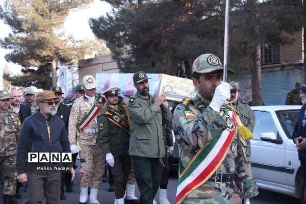 مراسم استقبال از شهید گمنام دفاع مقدس در تربت جام