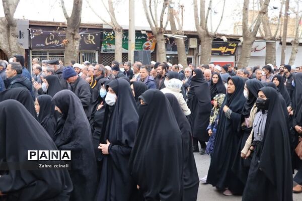مراسم وداع با  شهید گمنام هشت سال دفاع‌مقدس در شهرستان اقلید