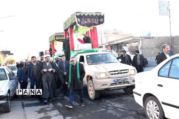 استقبال از دو شهید گمنام  دفاع مقدس در بهاباد