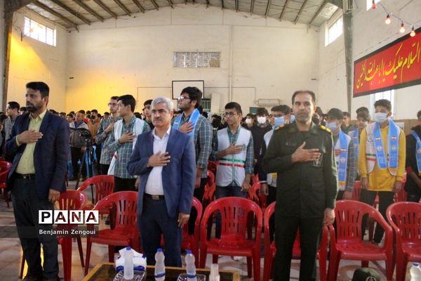 تشییع شهید گمنام در دبیرستان شریعتی بوشهر