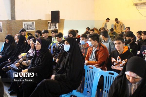 تشییع شهید گمنام در دبیرستان شریعتی بوشهر