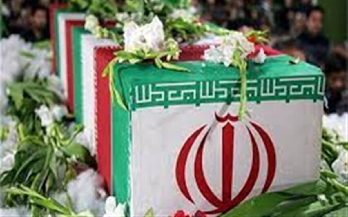 تشییع شهید گمنام دفاع مقدس در آموزش و پرورش استان همدان