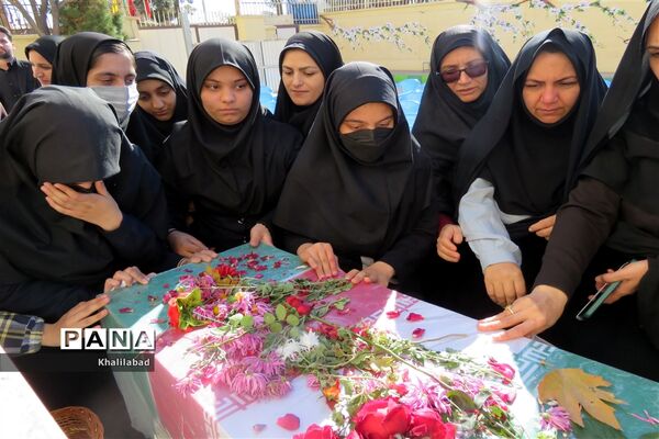 آیین تشییع پیکر مطهر شهید گمنام  در شهرستان خلیل آباد