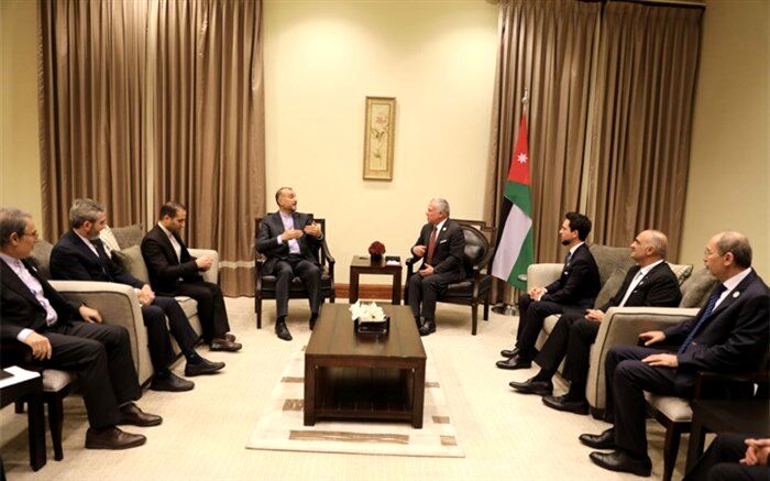 دیدار امیرعبداللهیان با پادشاه اردن