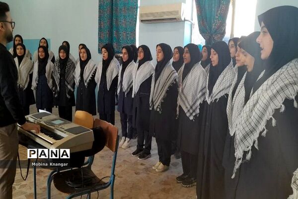 تشییع شهید گمنام در دبیرستان  فاطمه زهرا(س) بوشهر