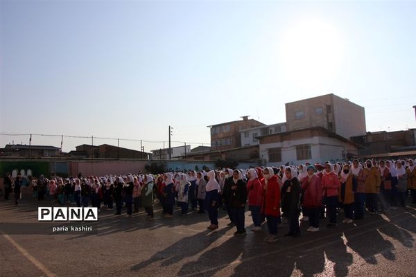 آیین کلنگ زنی زمین چمن مصنوعی در ساری