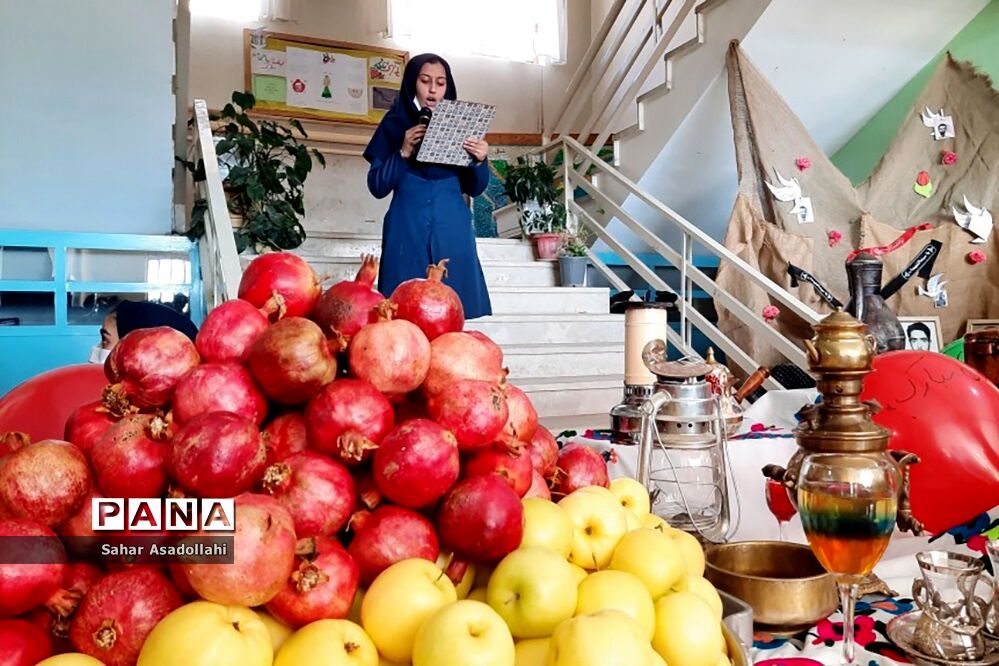 حال و‌ هوای یلدایی دانش‌آموزان سربندان دماوند