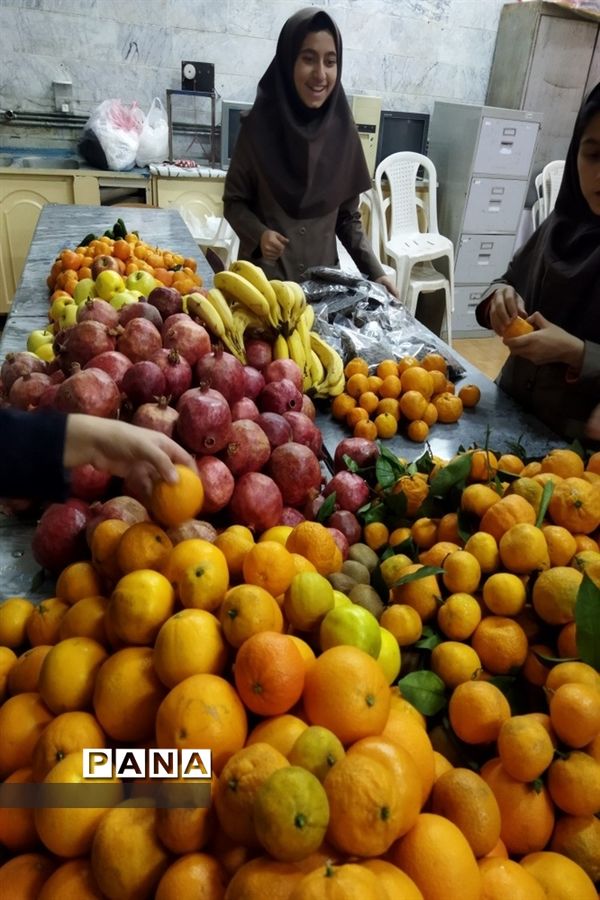 برگزاری پویش یلدای مهربانی در مدارس دخترانه شهرستان کاشمر