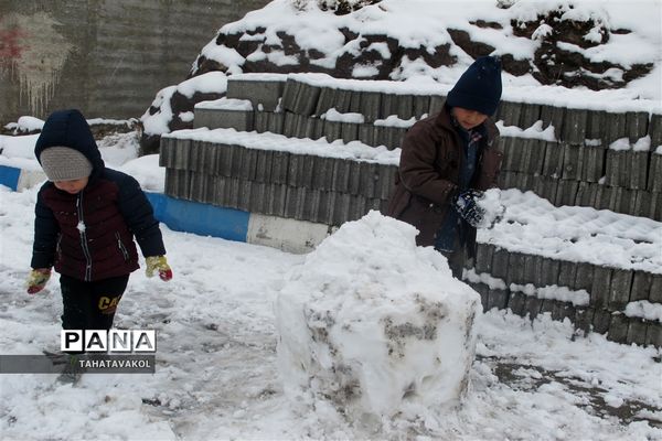 بارش برف زمستانی در پردیس