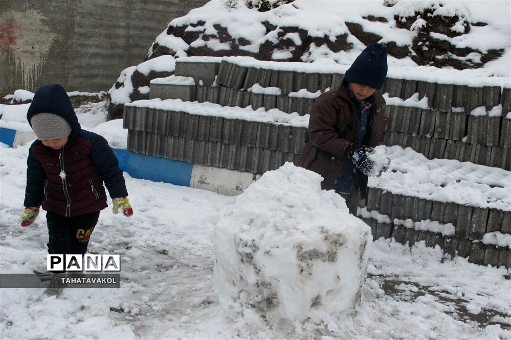 بارش برف زمستانی در پردیس