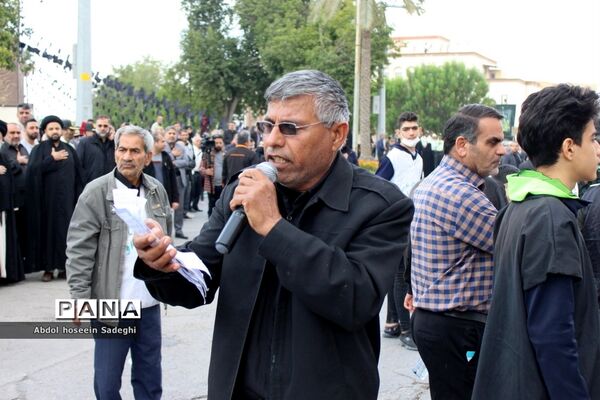 تشییع پیکر 3 شهید گمنام دفاع مقدس در بوشهر
