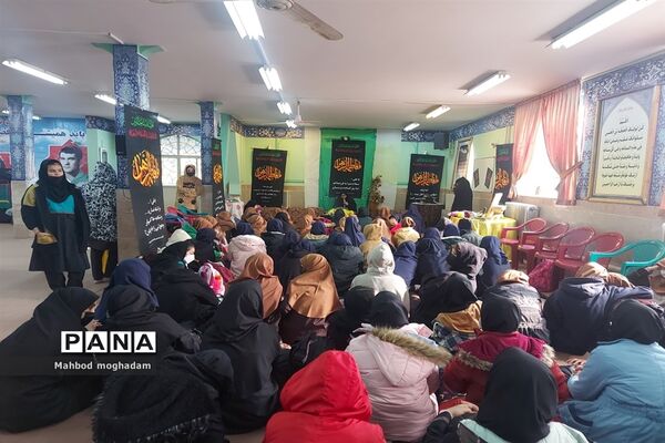 مراسم سوگواری شهادت حضرت زهرا (س) دبیرستان شهید بابایی منطقه ۱۳