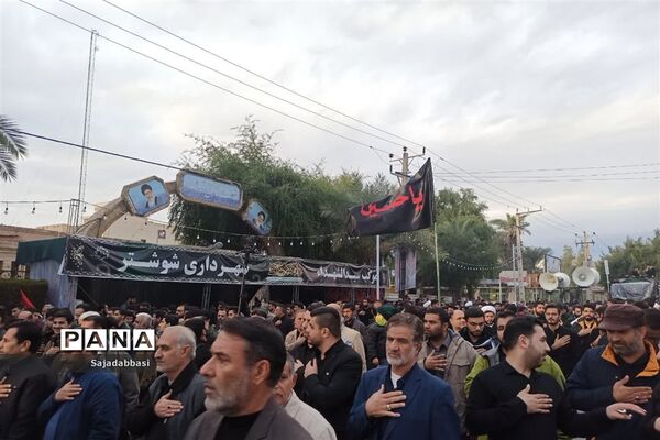 تشییع پیکر شهید گمنام در شوشتر