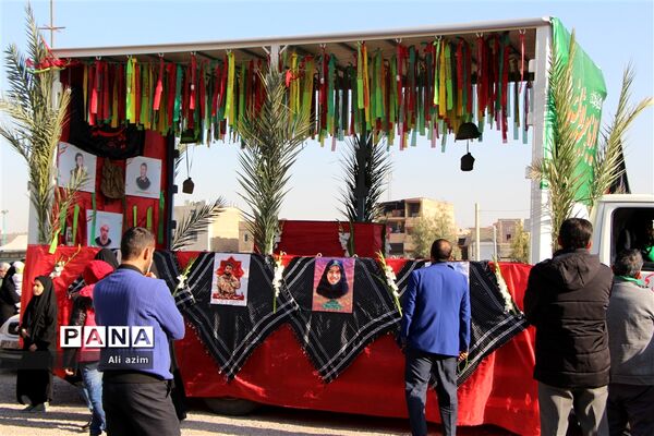 تشییع و خاکسپاری شهید گمنام در یزد