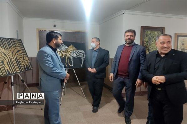 افتتاحیه نمایشگاه نقاشی در نگارخانه کانون فرهنگی و تربیتی شهدای پاکدشت