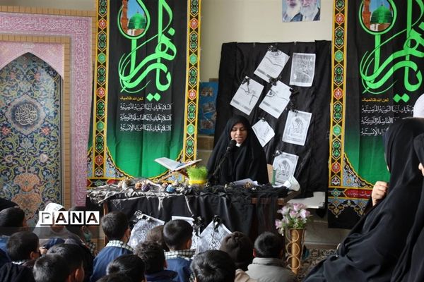 مراسم سوگواری حضرت زهرا (س) در دبستان جلوه حق روستای طغان