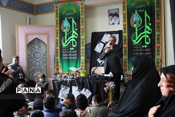 مراسم سوگواری حضرت زهرا (س) در دبستان جلوه حق روستای طغان