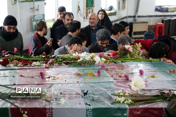 تشییع شهید گمنام  در میاندورود